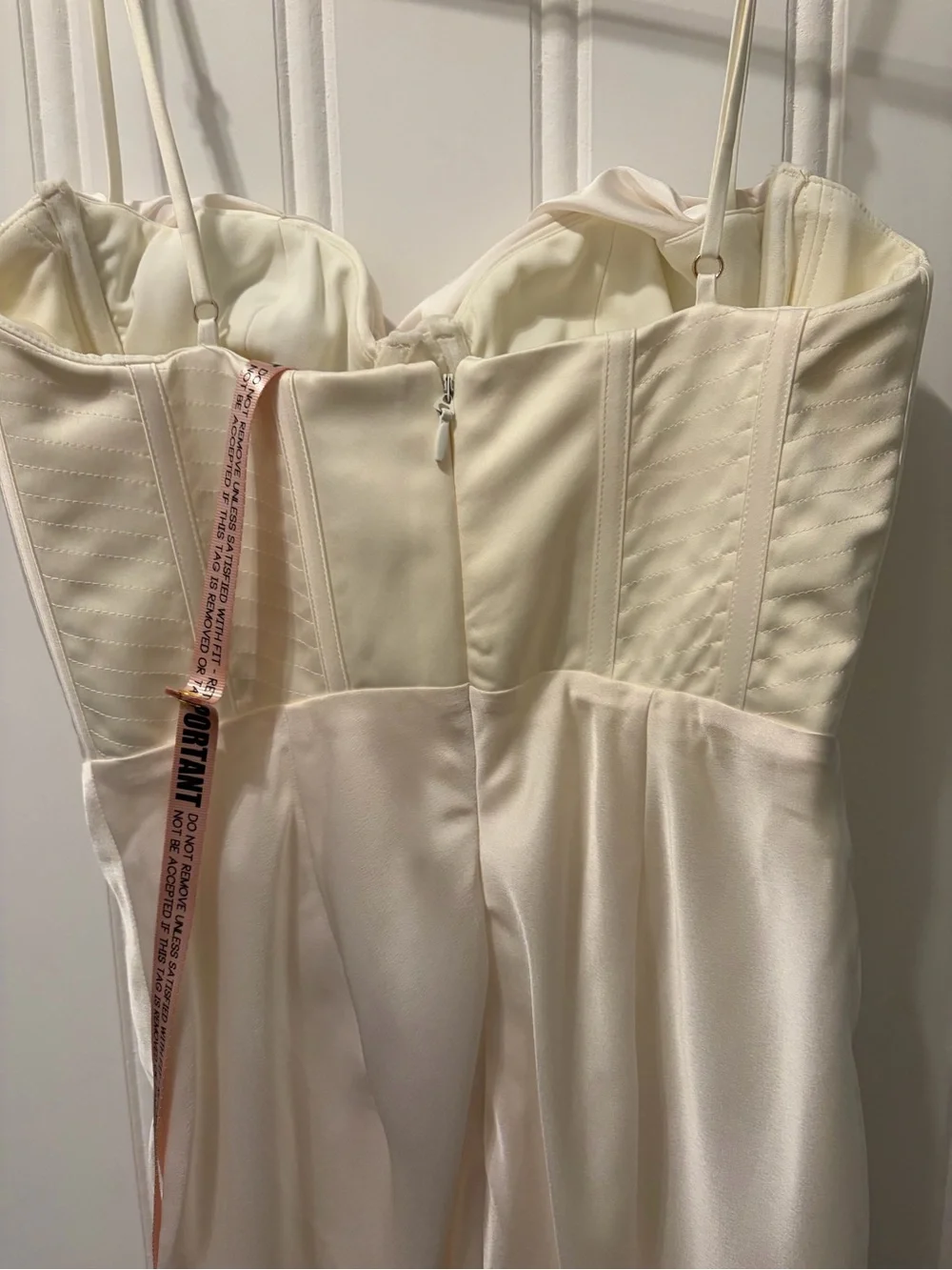 NWT House of CB Myrna Corset Satin Slipdress Medium Wedding Reception Cocktail